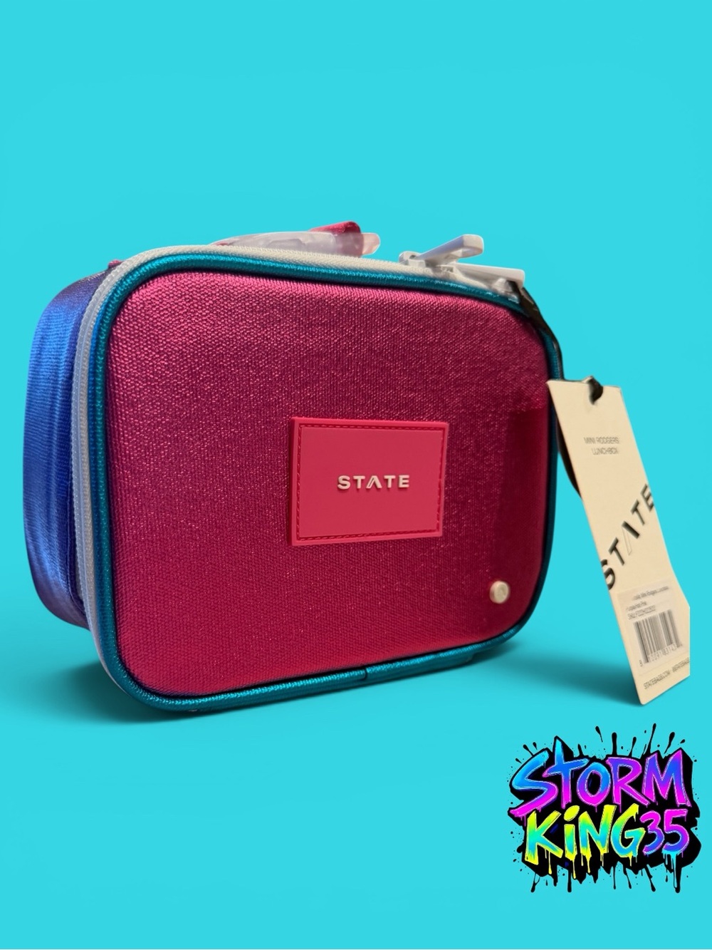 NWT STATE MINI Rodgers Snack Pack - Metallic Pink, Purple, Silver
